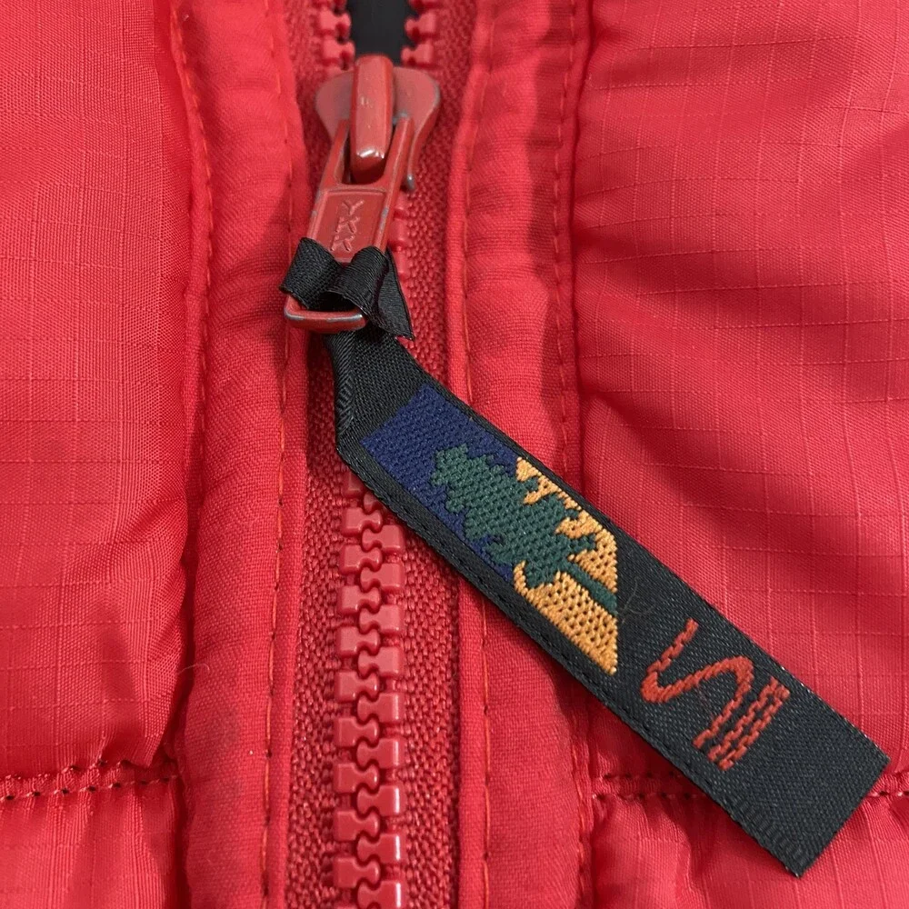 Case IH Puffer Vest Mens 1X Red Swingster Arctic Quilt Zip Front Embroidered